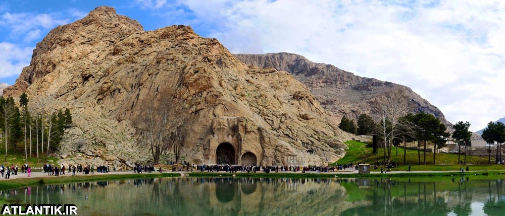 کتیبه های قدیمی شهر کرمانشاه طاق بستان