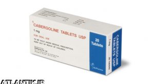 داروشناسي آتلانتيک - معرفي داروي ضد پارکینسون کابرگولین – Cabergoline